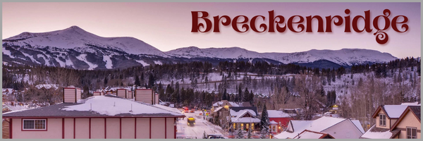 On a deck overlooking downtown Breckenridge restaurants