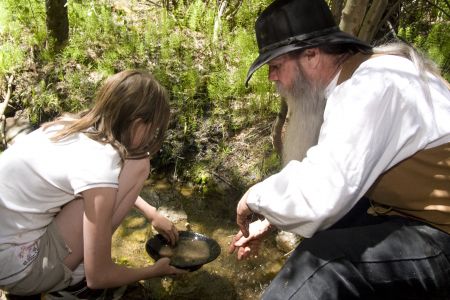 Gold Panning at Lomax Gulch