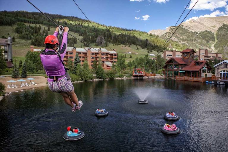 Zipline and Bummer Boats